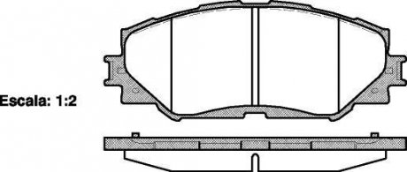 Гальмівні колодки пер. Toyota RAV4 06- (139,1x56x17,5) WOKING P13323.00 (фото 1)