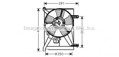 Вентилятор радіатора LANOS AVA COOLING DW7510 (фото 1)