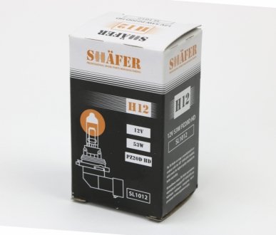 Лампа галогенова H12 12V 53W PZ20D HD (картона упаковка 1шт) SHAFER SL1012 (фото 1)