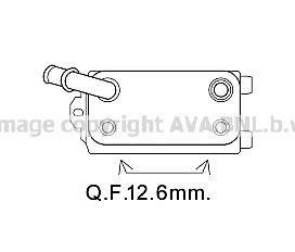 Радиатор масляный FORD MONDEO/VOLVO AVA COOLING VO3170 (фото 1)