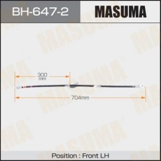 Шланг гальмівний T- /front/ AVENSIS / ZRT270L LH Masuma BH6472 (фото 1)