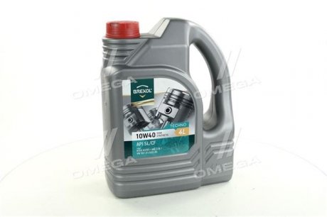 Масло моторн. TECHNO 10W40 SL/CF (Канистра 4л) Brexol 48391051010 (фото 1)