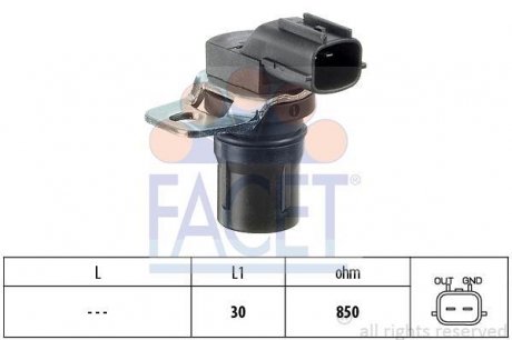 Датчик оборотов коленвала а Ford C-Max/Fiesta/Focus 1.25-2.5 i/TDCI/Ti/DI/TDDi/T FACET 90322 (фото 1)