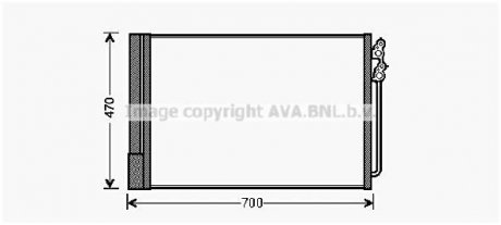 Радиатор кондиционера AVA COOLING BWA5370D (фото 1)