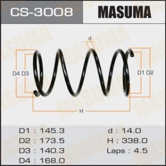 Пружина Masuma CS3008 (фото 1)