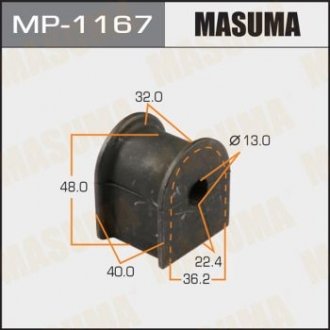 Втулка стабілізатора заднього (Кратно 2) Lexus RX 300 (-08) (MP-1167) Masuma MP1167 (фото 1)