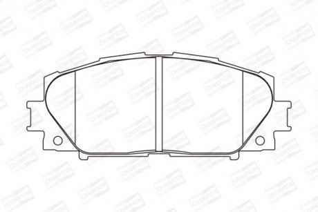 Колодки тормозные дисковые передние TOYOTA ALLION II (_T26_) 07-, PREMIO (_T26_) CHAMPION 572578CH (фото 1)