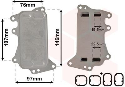 Радіатор масляний BMW 1 Serie 2.0 F20/F21 (вир-во) Van Wezel 06003553 (фото 1)