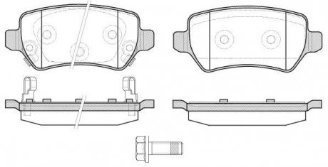 Колодки тормозные дисковые задні Kia Ceed 1.4 12-,Kia Ceed 1.6 12-,Kia Ceed spo WOKING P857322 (фото 1)