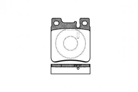 Колодки тормозные дисковые задні Mercedes-benz C-class (cl203) 3.0 01-11 (P5073 WOKING P507300 (фото 1)