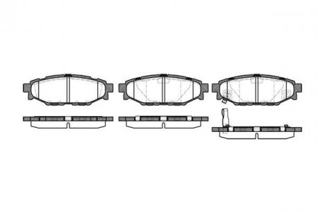 Колодки тормозные дисковые задние Subaru Forester (sh) 2.0 08-,Subaru Forester (sh) 2.5 08- WOKING P10363.01 (фото 1)