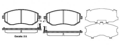 Колодки тормозные дисковые передні Subaru Forester (sh) 2.0 08-,Subaru Outback (bs) 2.5 14- WOKING P8513.04 (фото 1)