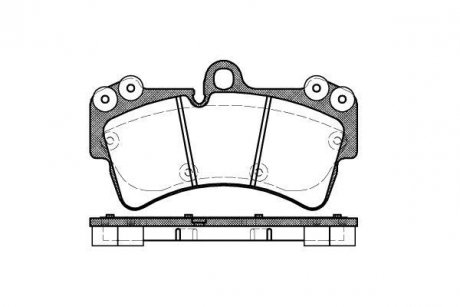 Колодки гальмівні диск. перед. (вир-во Remsa) Audi Q7 3.0 06-15,Audi Q7 3.6 06-15,Audi Q7 4.2 06-15 WOKING P8953.00 (фото 1)