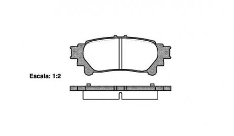 Колодки тормозные дисковые задние Lexus Gs (grl1_, gwl1_) 2.5 11-,Lexus Gs (grl1_ WOKING P12953.00 (фото 1)