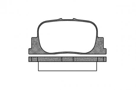 Колодки тормозные дисковые задні Geely Vision 1.5 05-,Lifan Solano 1.5 08- WOKING P9013.00 (фото 1)