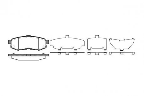 Колодки тормозные дисковые задние MAZDA MPV II (LW) 2.0 DI (02-06) WOKING P10603.00 (фото 1)