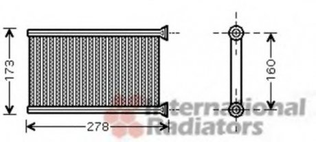 Радиатор отопителя BMW 1/3 Ser 04- Van Wezel 06006342 (фото 1)