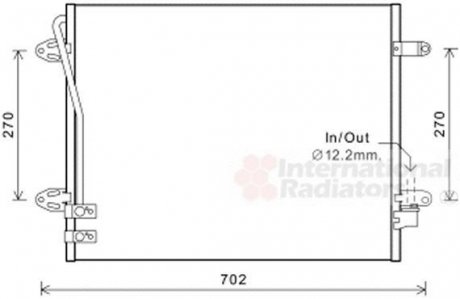 Радиатор кондиціонера Van Wezel 58005322 (фото 1)