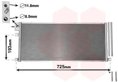 Радиатор кондиціонера Van Wezel 37005634 (фото 1)