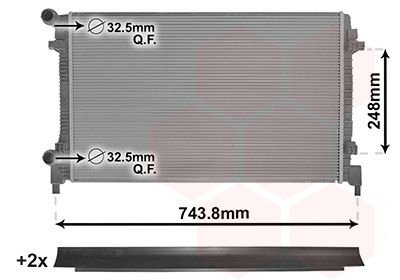 Радиатор охолодження Van Wezel 58012711 (фото 1)