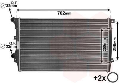 Радиатор охолодження Van Wezel 58012206 (фото 1)