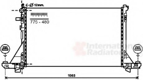 Радіатор охолодження Van Wezel 43002561 (фото 1)