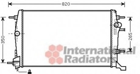 Радиатор охолодження Van Wezel 43002414 (фото 1)