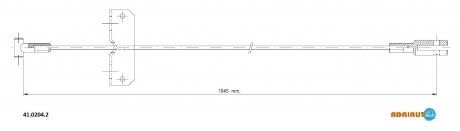 Тросик стояночного тормоза 41.0204.2 ADRIAUTO 4102042 (фото 1)