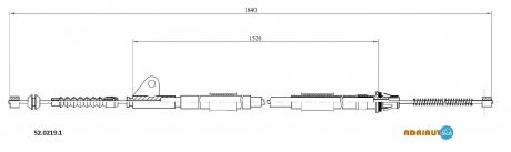 Тросик 52.0219.1 ADRIAUTO 5202191 (фото 1)