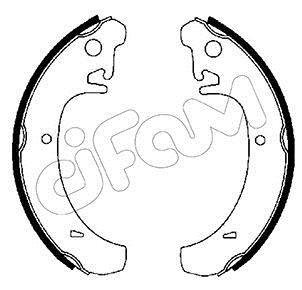 Колодка торм. барабан. ВАЗ 2110-2112, 2108-09, Таврия, Москвич (задн.) CIFAM 153-456 (фото 1)