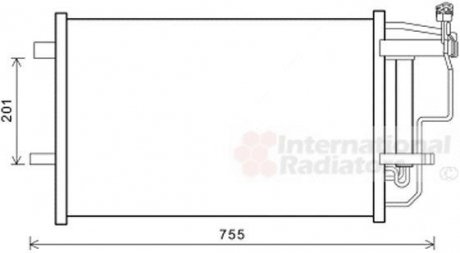 Радиатор кондиціонера Van Wezel 27005242 (фото 1)