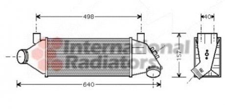 Радиатор інтеркулера Van Wezel 18004315 (фото 1)