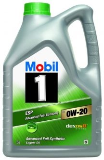Олива для двигуна 1 ESP 0W20 X2 5L MOBIL MOBIL1ESP0W20X25L (фото 1)