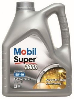 Моторна олива Super 3000 FE / 5W-30 / 4 л. / (ACEA A5/B5, Ford WSS-M2C913-C) MOBIL 151526 (фото 1)