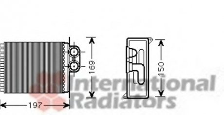 Радиатор пічки Van Wezel 30006400 (фото 1)