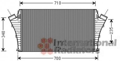 Интеркулер OPEL VECTRA C 1.9 CDTI Van Wezel 37004491 (фото 1)