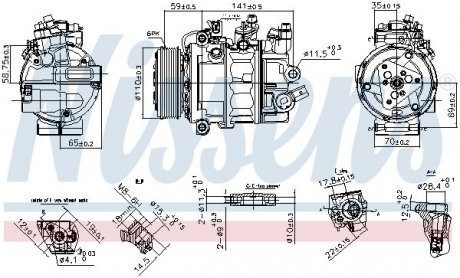Компрессор кондиціонера First Fit NISSENS 890755 (фото 1)