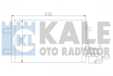 Радіатор кондиционера Ford C-Max, Focus C-Max, Focus II KALE OTO RADYATOR 386100 (фото 1)