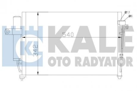 Радіатор кондиционера Hyundai Getz KALE OTO RADYATOR 391700 (фото 1)