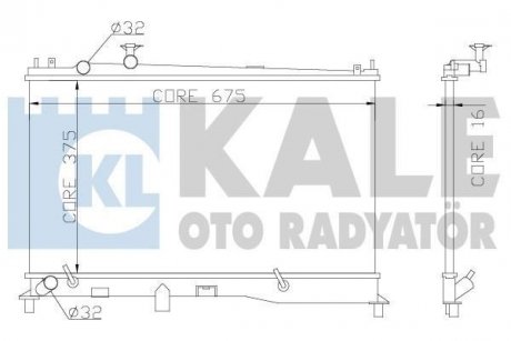 Радіатор охолодження Mazda 6 KALE OTO RADYATOR 360000 (фото 1)